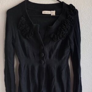 Women's Vintage Black Button up sweater DKNY jeans